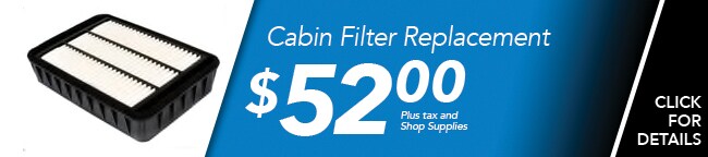 Cabin Air Filter Replacement Coupon, Fort Worth