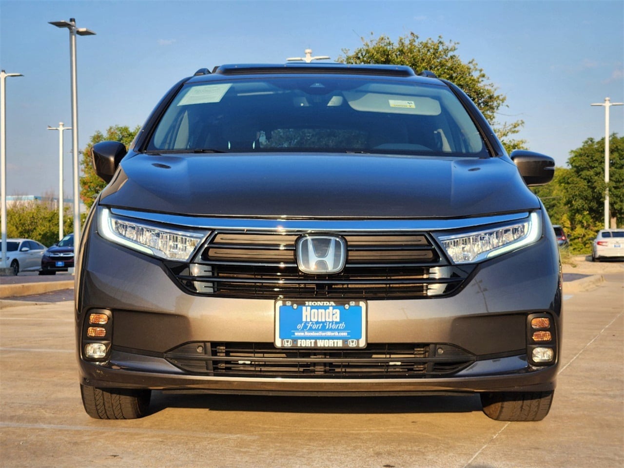 Used 2021 Honda Odyssey EX-L with VIN 5FNRL6H70MB030674 for sale in Fort Worth, TX