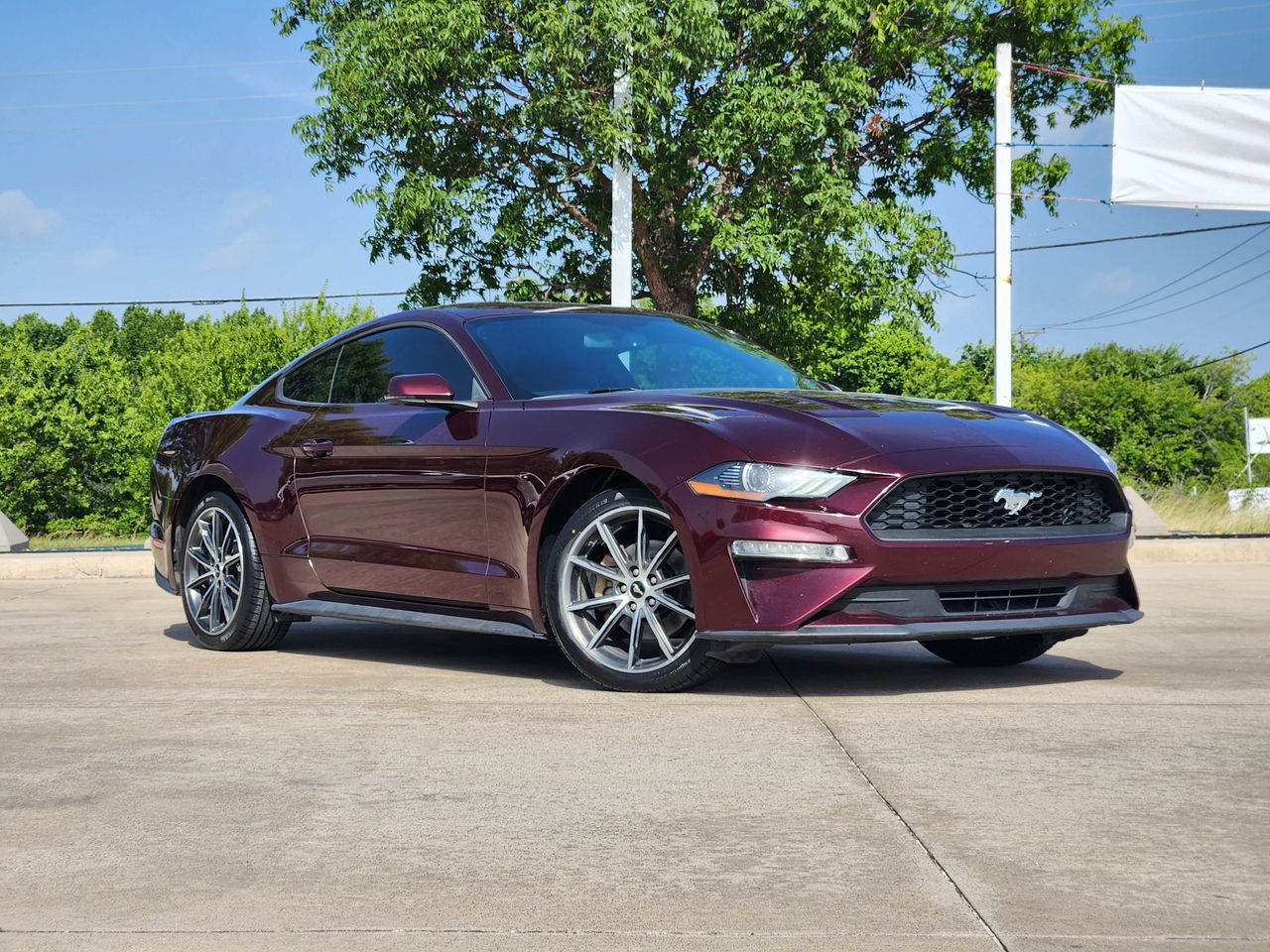 Red (Royal Crimson Tinted) 2018 Ford Mustang Coupe Rear-Wheel Drive Automatic