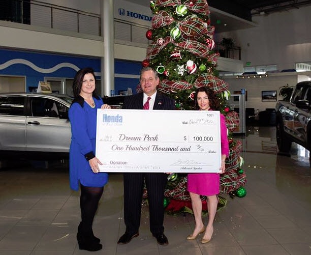 Honda of Fort Worth donation to Dream Park