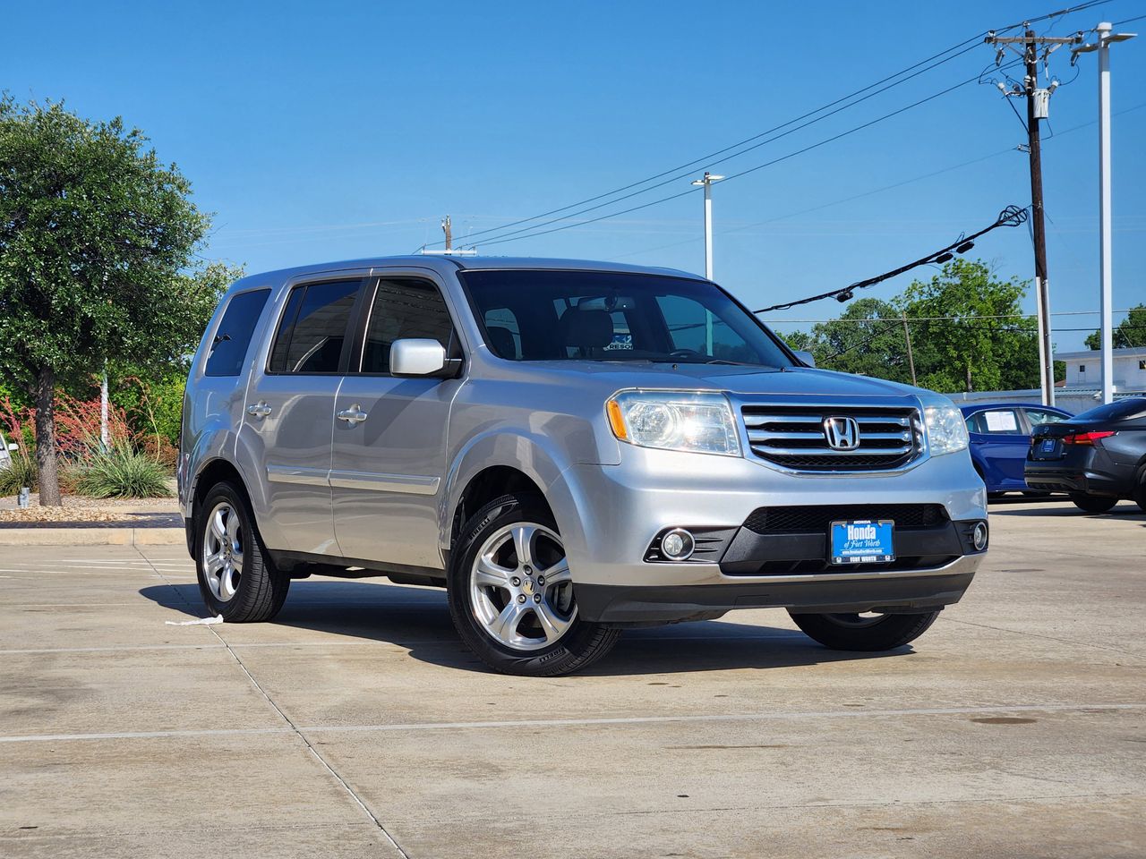 Alabaster Silver Metallic 2015 Honda Pilot EX-L SUV / Crossover Front-Wheel Drive 5-Speed Automatic