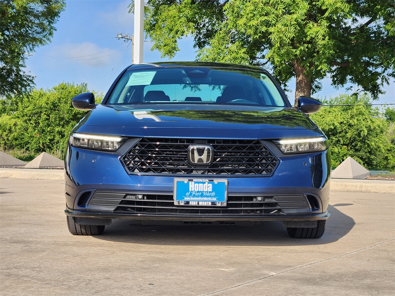 Certified 2024 Honda Accord Hybrid EX-L with VIN 1HGCY2F67RA079723 for sale in Fort Worth, TX