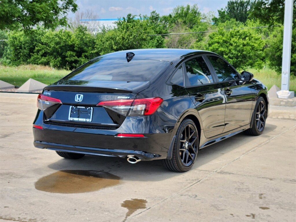 New 2024 Honda Civic For Sale Crystal Black Pearl 2024 Civic Sport
