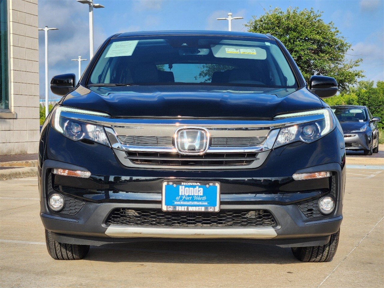 Used 2021 Honda Pilot EX-L with VIN 5FNYF6H57MB010214 for sale in Fort Worth, TX