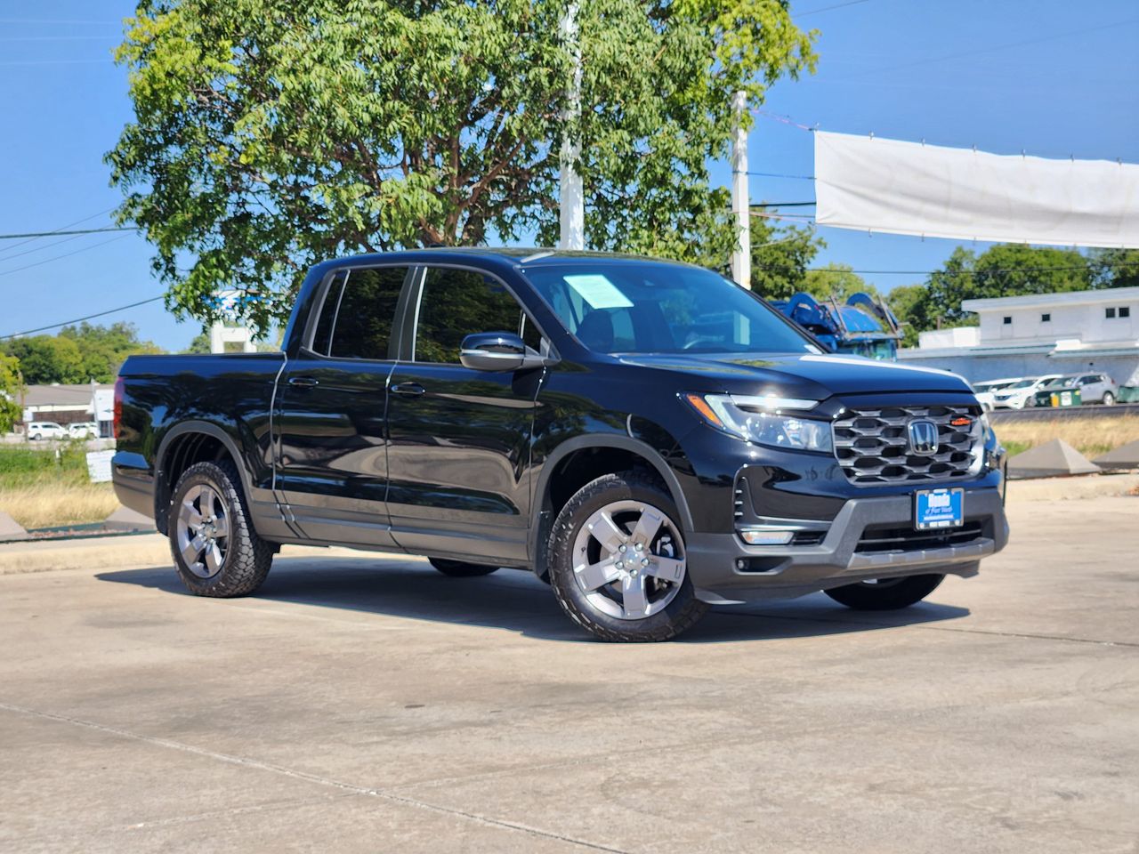 Crystal Black Pearl 2025 Honda Ridgeline Pickup Truck All-Wheel Drive 9-Speed Automatic
