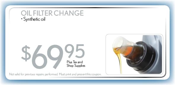 Synthetic Lube, Oil & Filter Coupon, Fort Worth Automotive Service