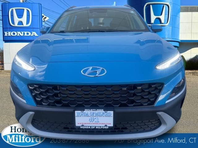Used 2022 Hyundai Kona SEL with VIN KM8K6CAB7NU878836 for sale in Milford, CT