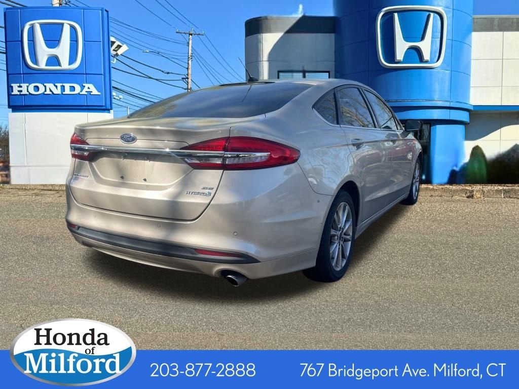 Used 2017 Ford Fusion Hybrid SE with VIN 3FA6P0LU5HR296803 for sale in Milford, CT