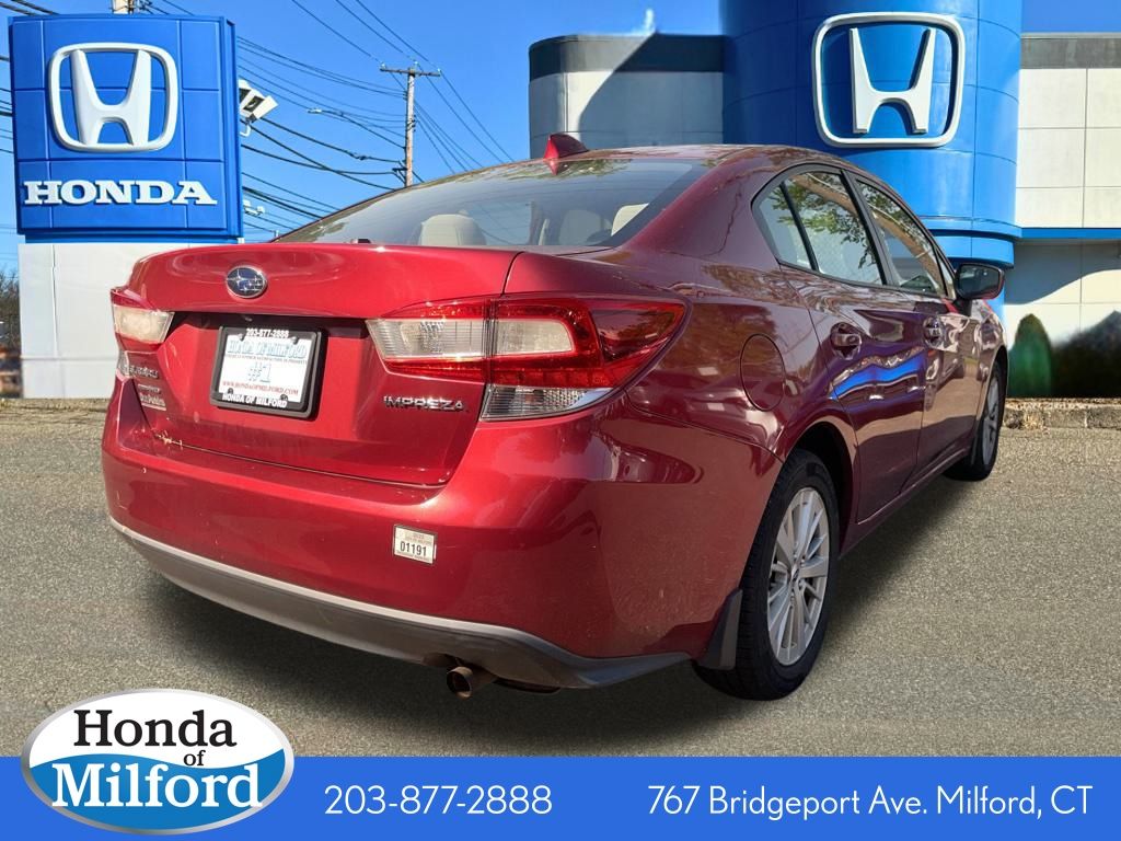 Used 2018 Subaru Impreza Premium with VIN 4S3GKAD67J3606201 for sale in Milford, CT