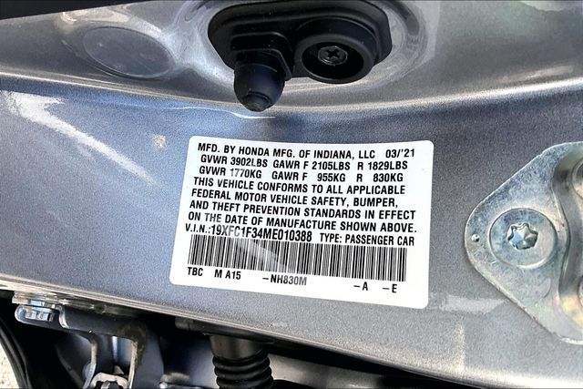 2021 Honda Civic EX - Photo 17