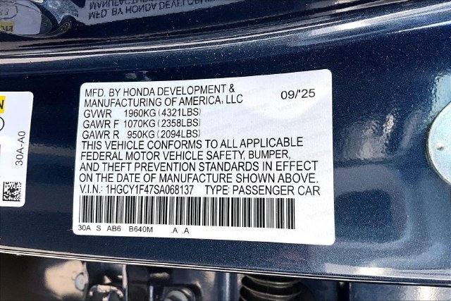 2025 Honda Accord SE - Photo 19
