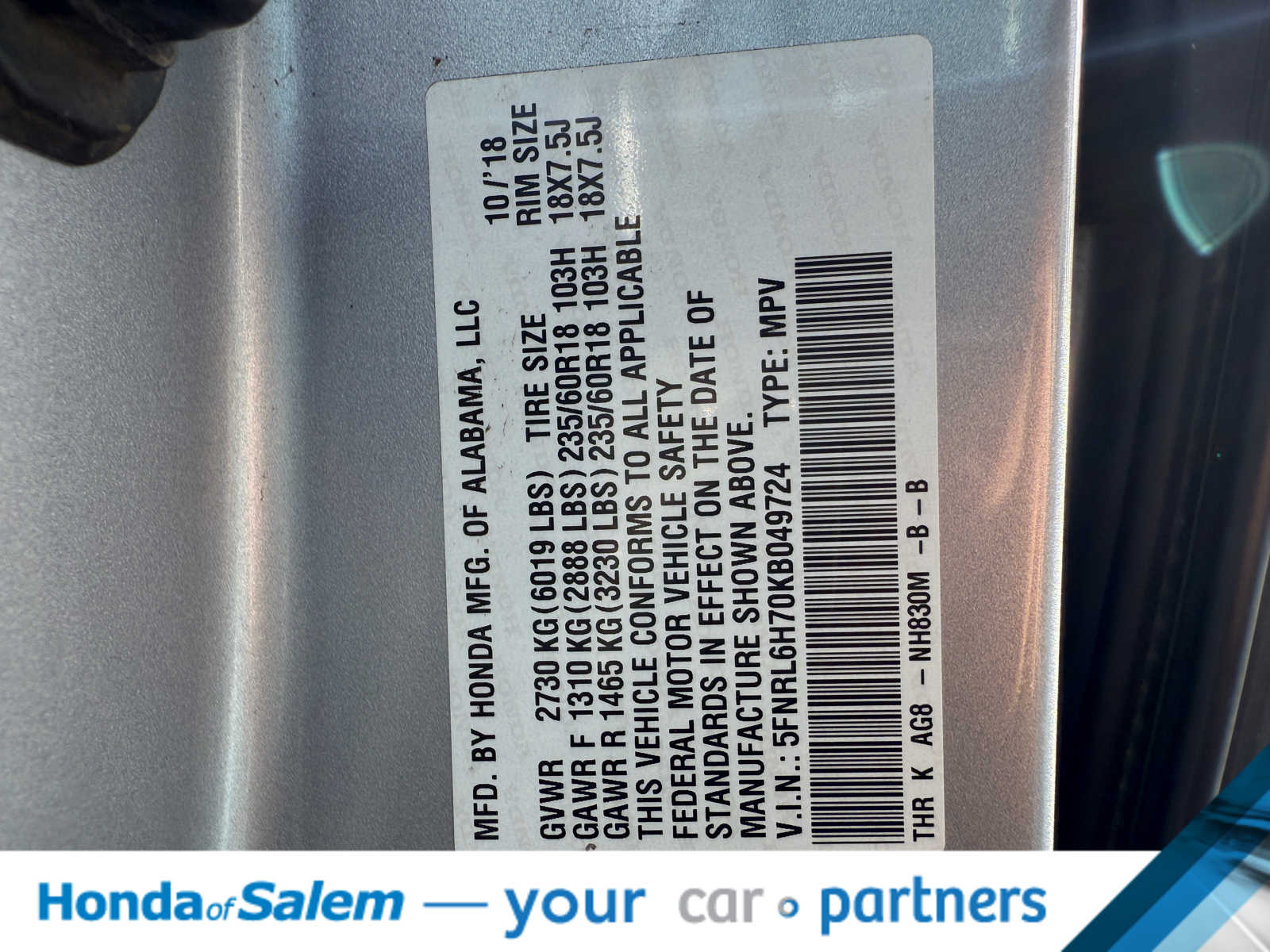 Thumbnail: 2019 Honda Odyssey - 22