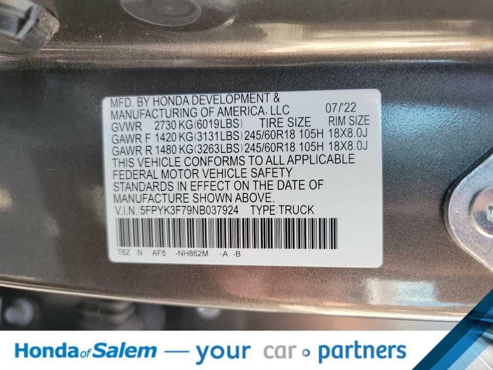 Thumbnail: 2022 Honda Ridgeline - 21