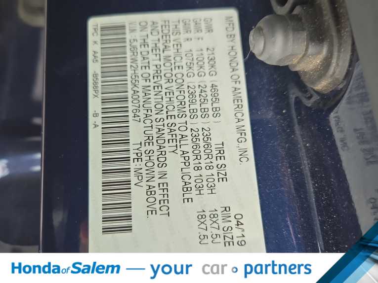 Thumbnail: 2019 Honda CR-V - 20