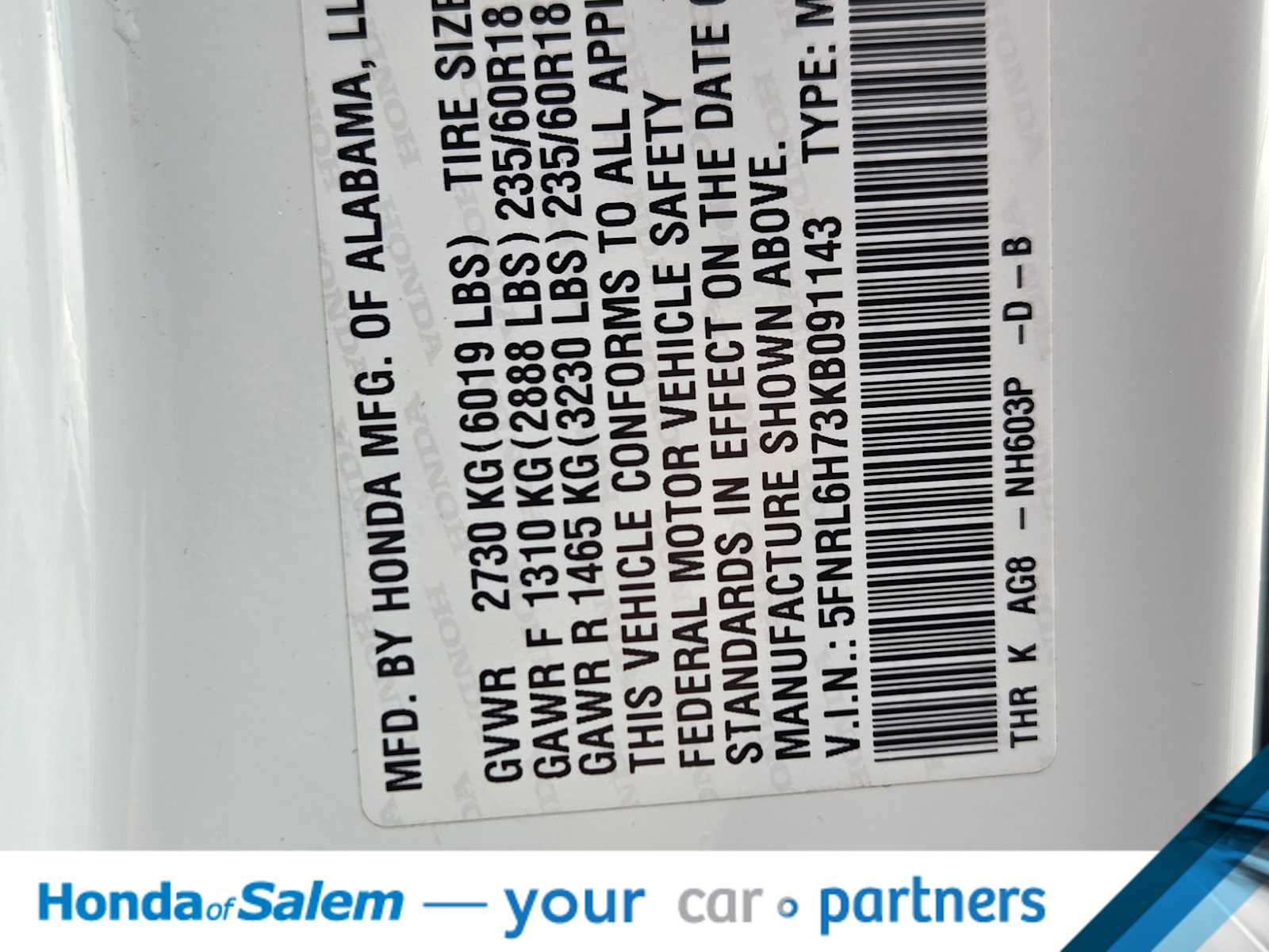 Thumbnail: 2019 Honda Odyssey - 21