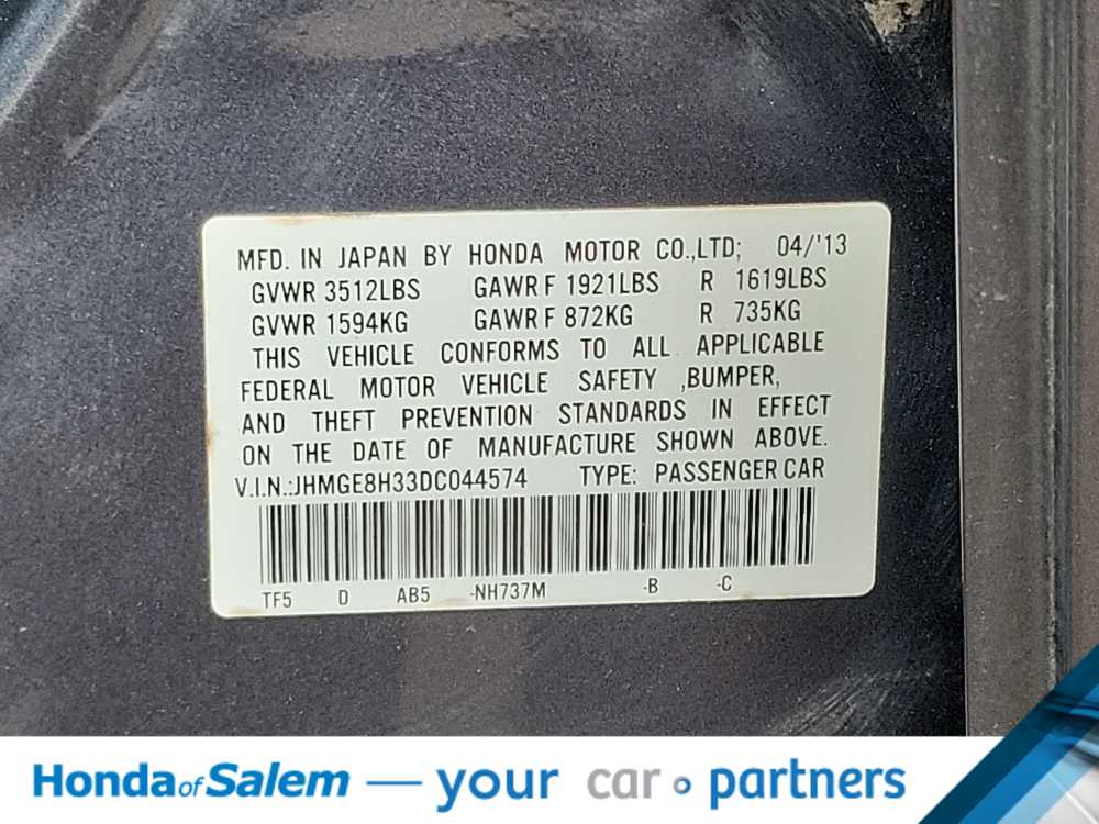 2013 Honda Fit Base 21
