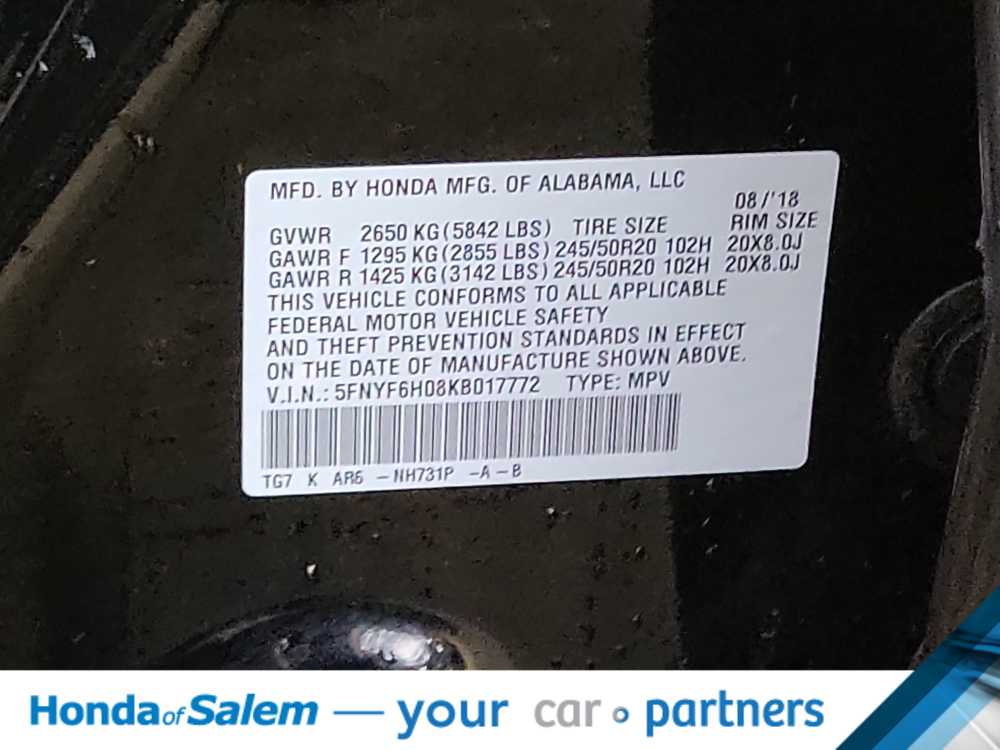 Thumbnail: 2019 Honda Pilot - 21