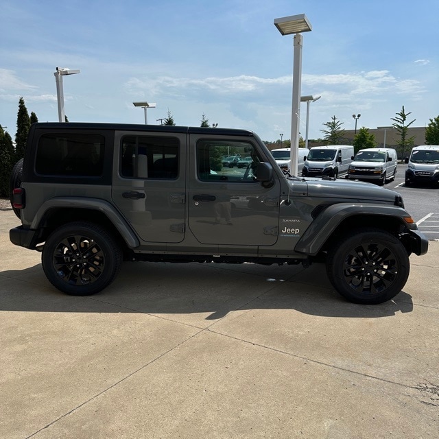 Used 2023 Jeep Wrangler 4xe Sahara 4XE with VIN 1C4JJXP65PW698679 for sale in Southgate, MI