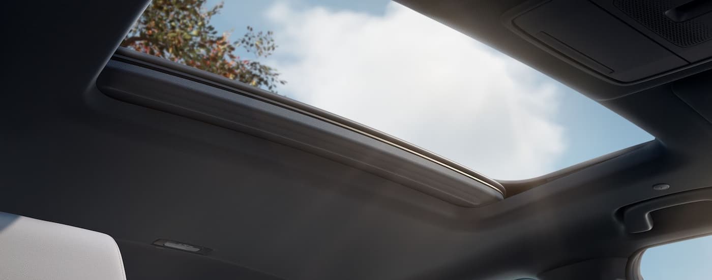 Close-up of a moonroof in a 2025 Honda CR-V for sale near Monroe.