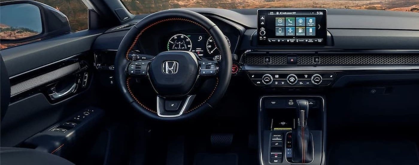 The black dash in a 2024 Honda CR-V.