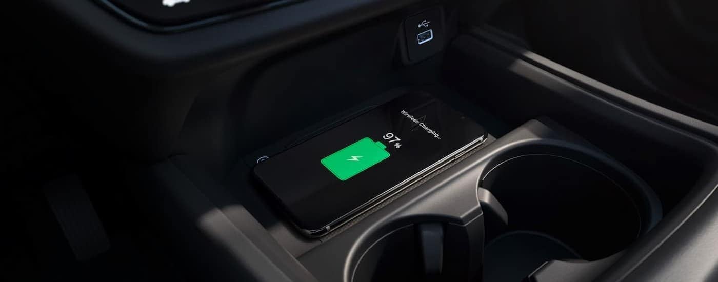 A phone charging in a 2026 Honda HR-V.