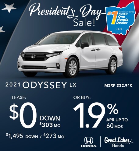 honda odyssey 2021 lease