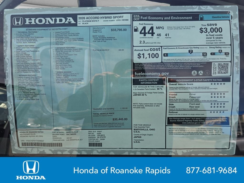 2026 Honda Accord Hybrid Sport - Photo 25