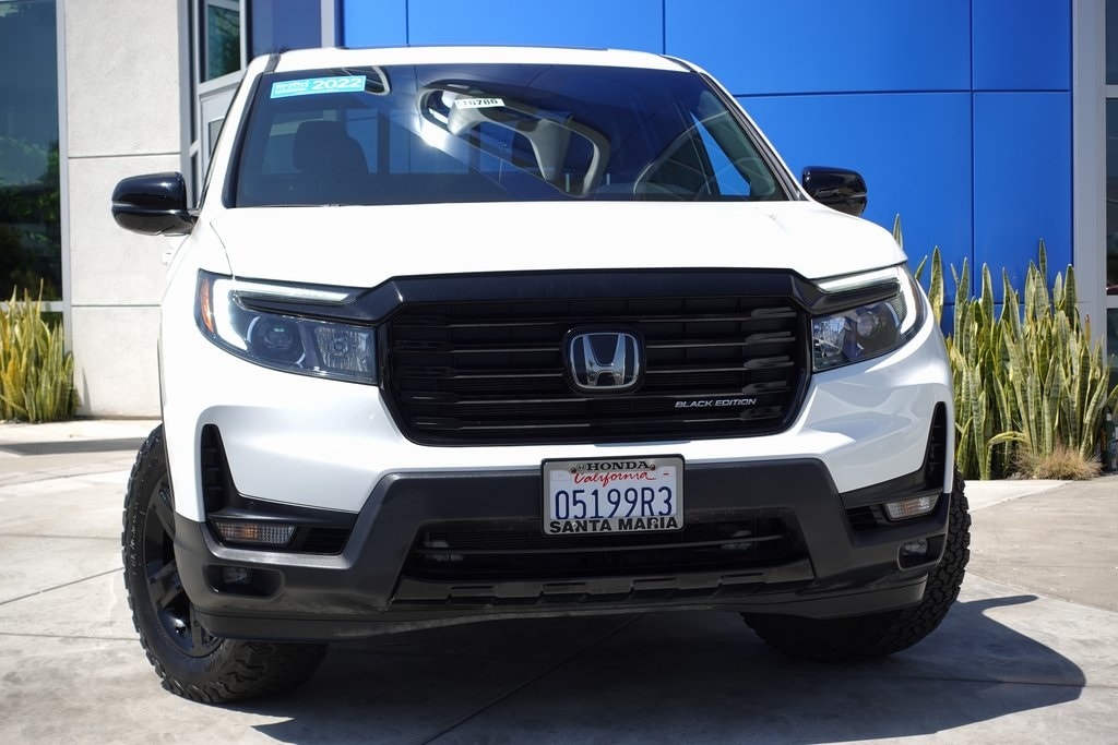 Certified 2022 Honda Ridgeline Black Edition with VIN 5FPYK3F80NB027954 for sale in Santa Maria, CA