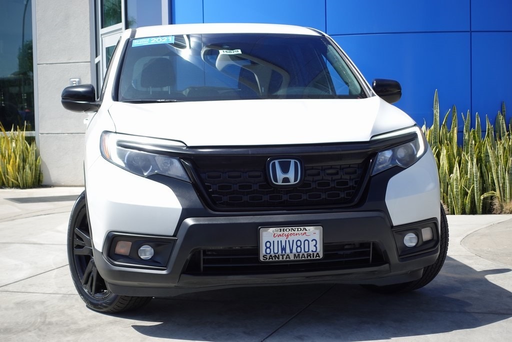 Certified 2021 Honda Passport Sport with VIN 5FNYF7H2XMB002412 for sale in Santa Maria, CA