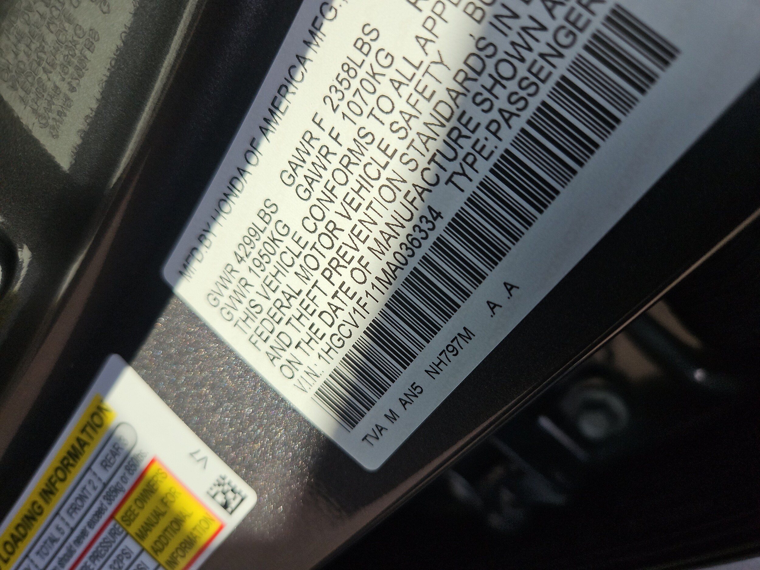 2021 Honda Accord LX - Photo 7