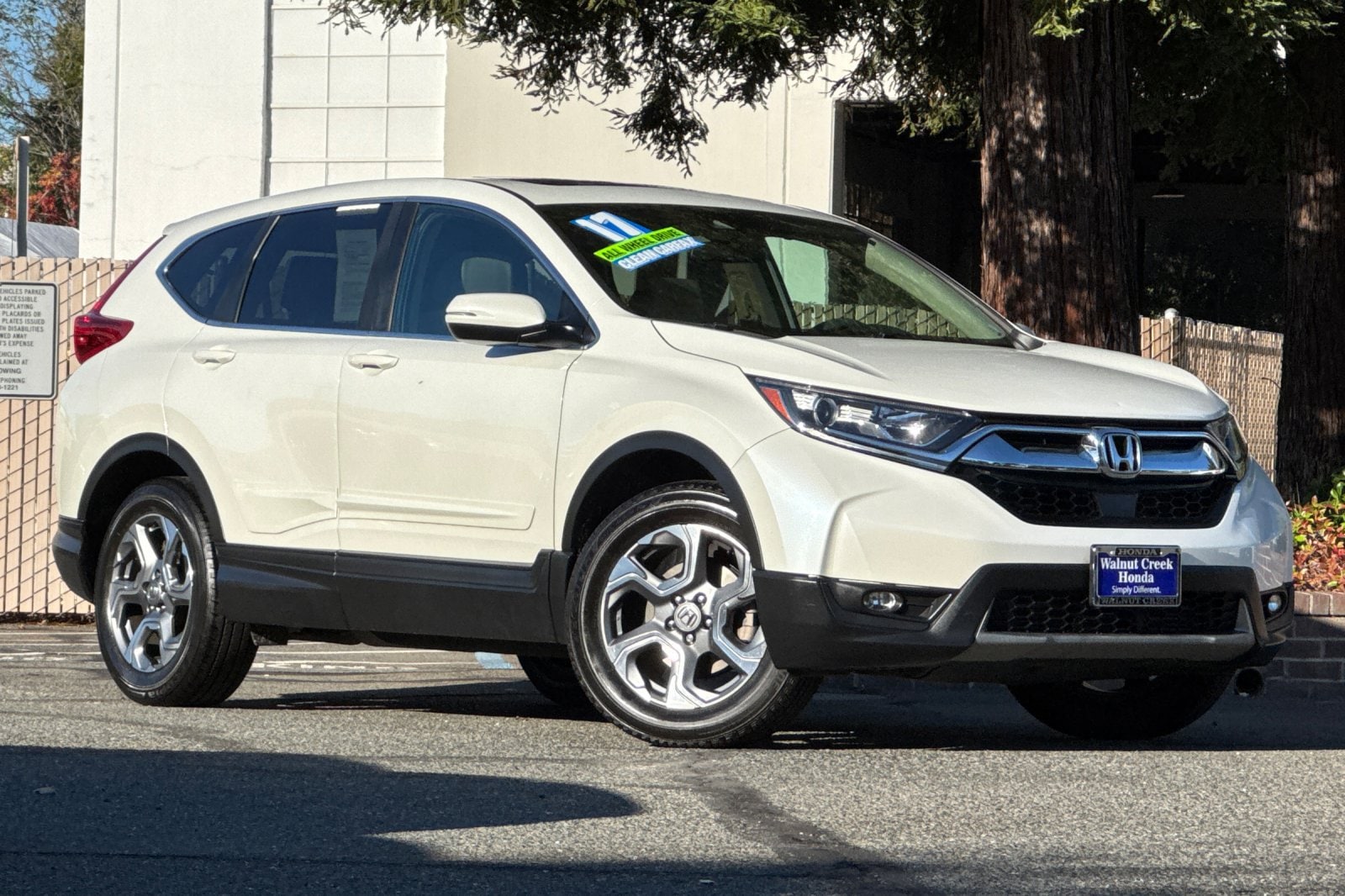 Used 2017 Honda CR-V EX with VIN 2HKRW2H50HH655288 for sale in Walnut Creek, CA