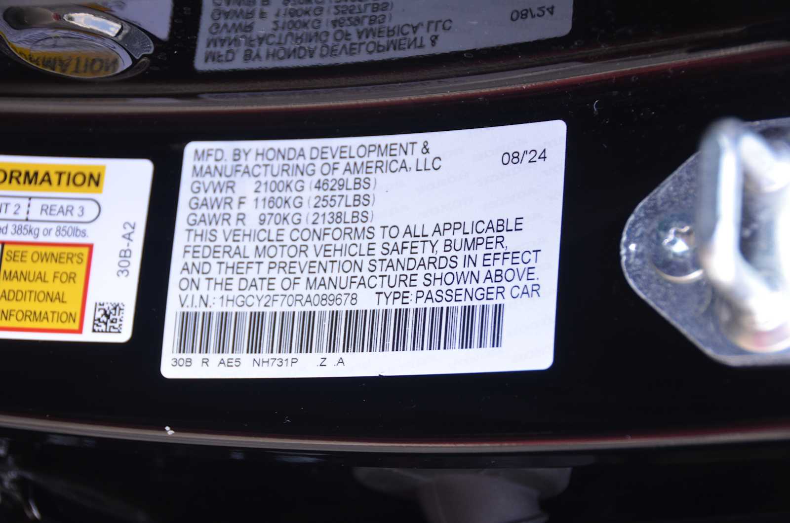 2024 Honda Accord Hybrid Sport-L - Photo 28
