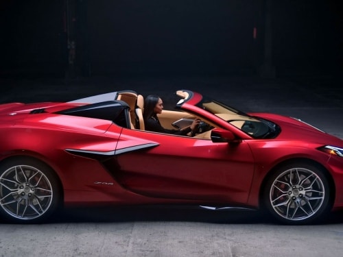 2026 Chevrolet Corvette Stingray with roof off