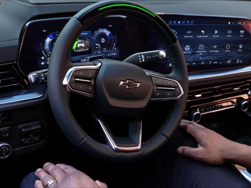 2026 Chevrolet Tahoe view of dash while vehicle is in super cruise