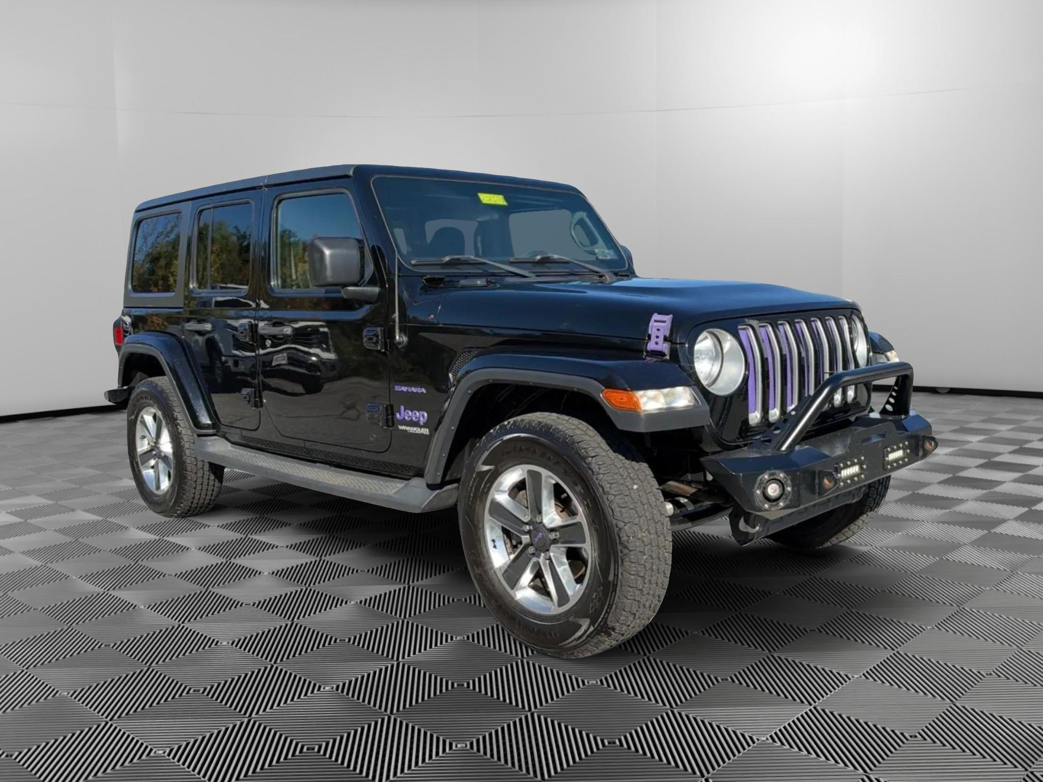 Used 2019 Jeep Wrangler Unlimited Sahara with VIN 1C4HJXEG8KW528920 for sale in Elizabethtown, PA