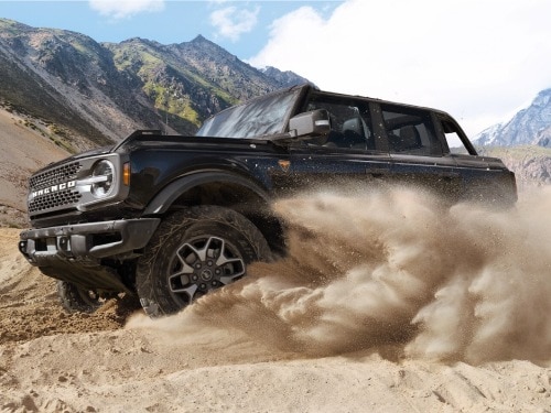 2025 Ford Bronco offroading through sandy terrain