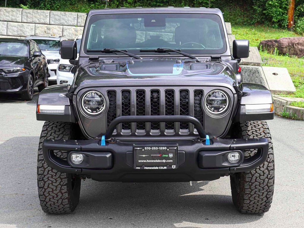 Used 2021 Jeep Wrangler Unlimited Rubicon 4XE with VIN 1C4JJXR66MW748854 for sale in Honesdale, PA