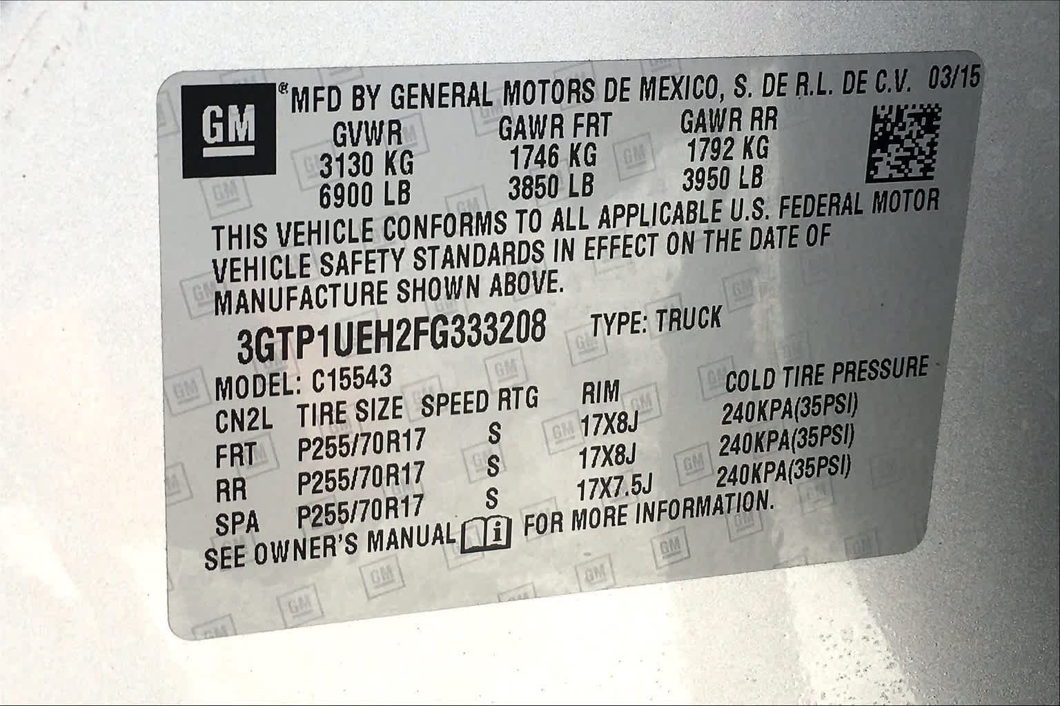 Thumbnail: 2015 GMC Sierra 1500 - 32