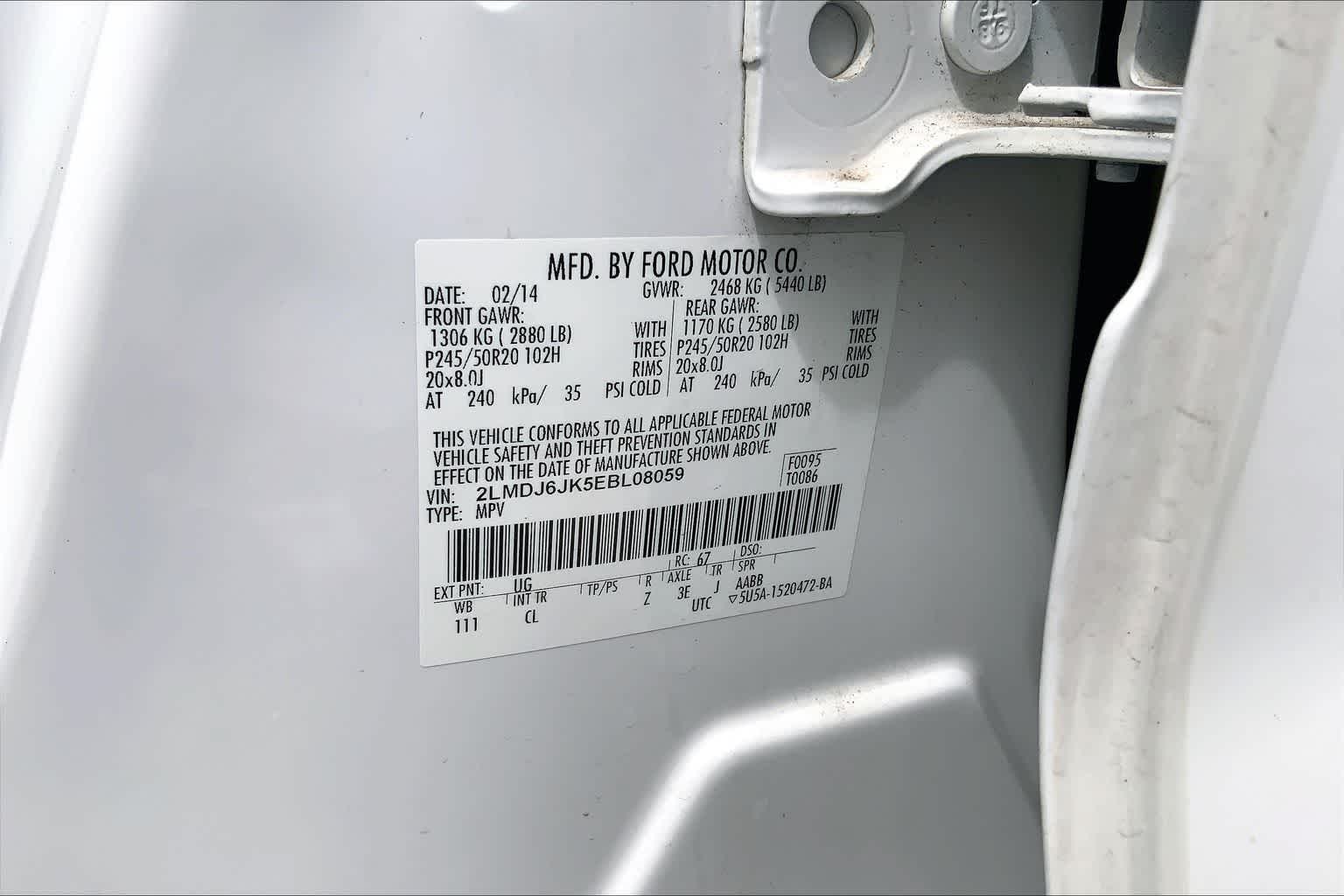 Thumbnail: 2014 Lincoln MKX - 20