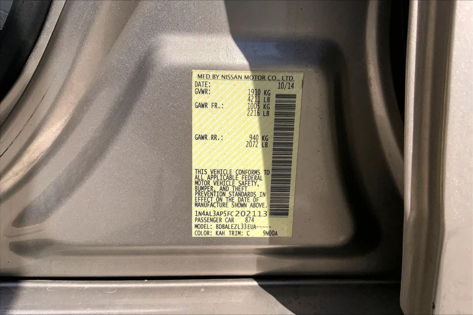 Thumbnail: 2015 Nissan Altima - 19