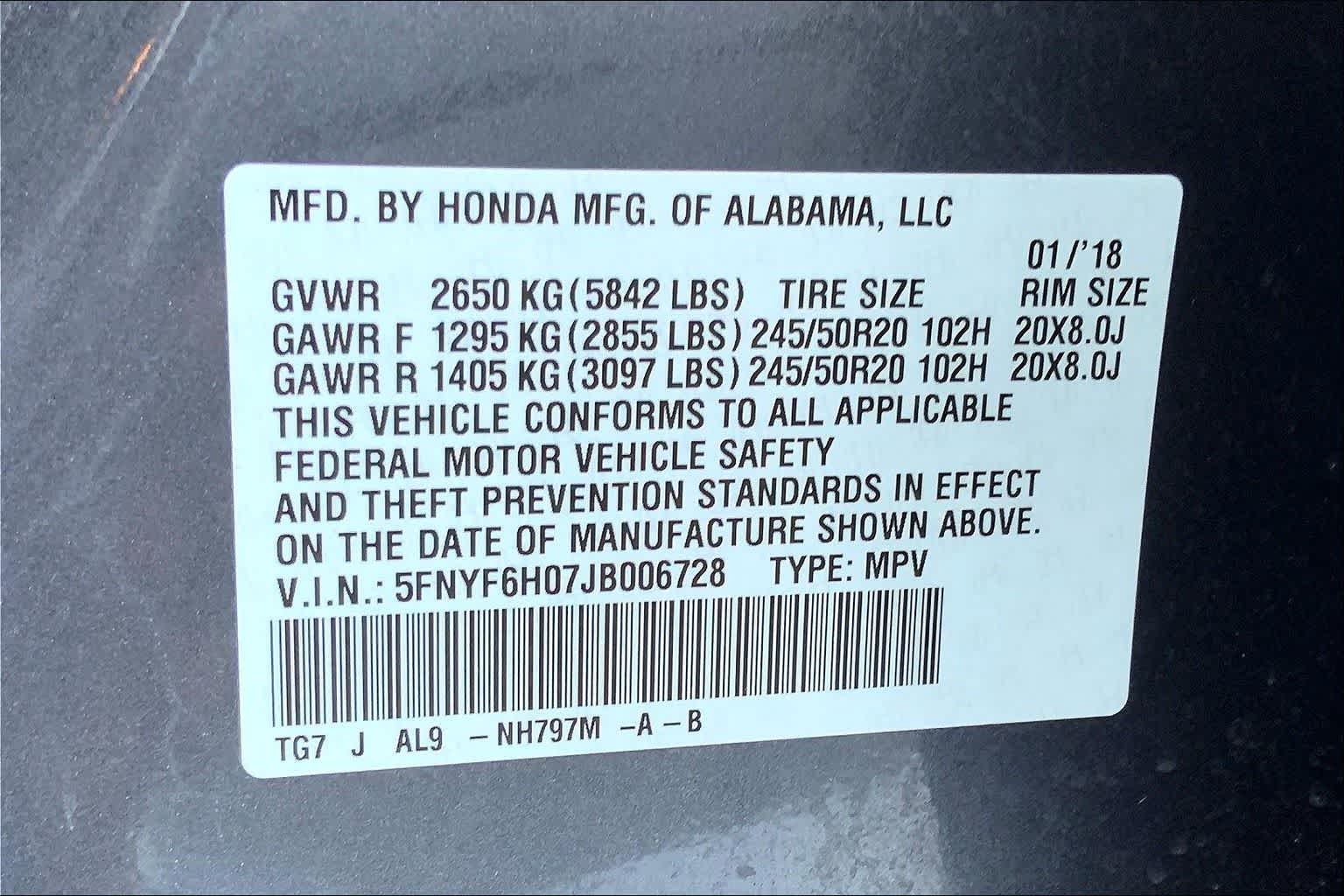 Thumbnail: 2018 Honda Pilot - 19