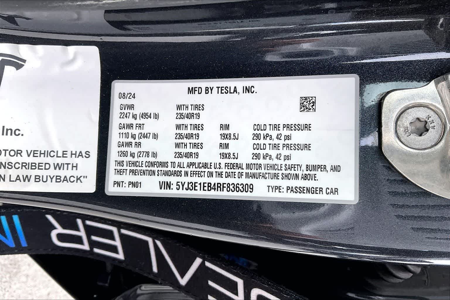 Thumbnail: 2024 Tesla Model 3 - 20