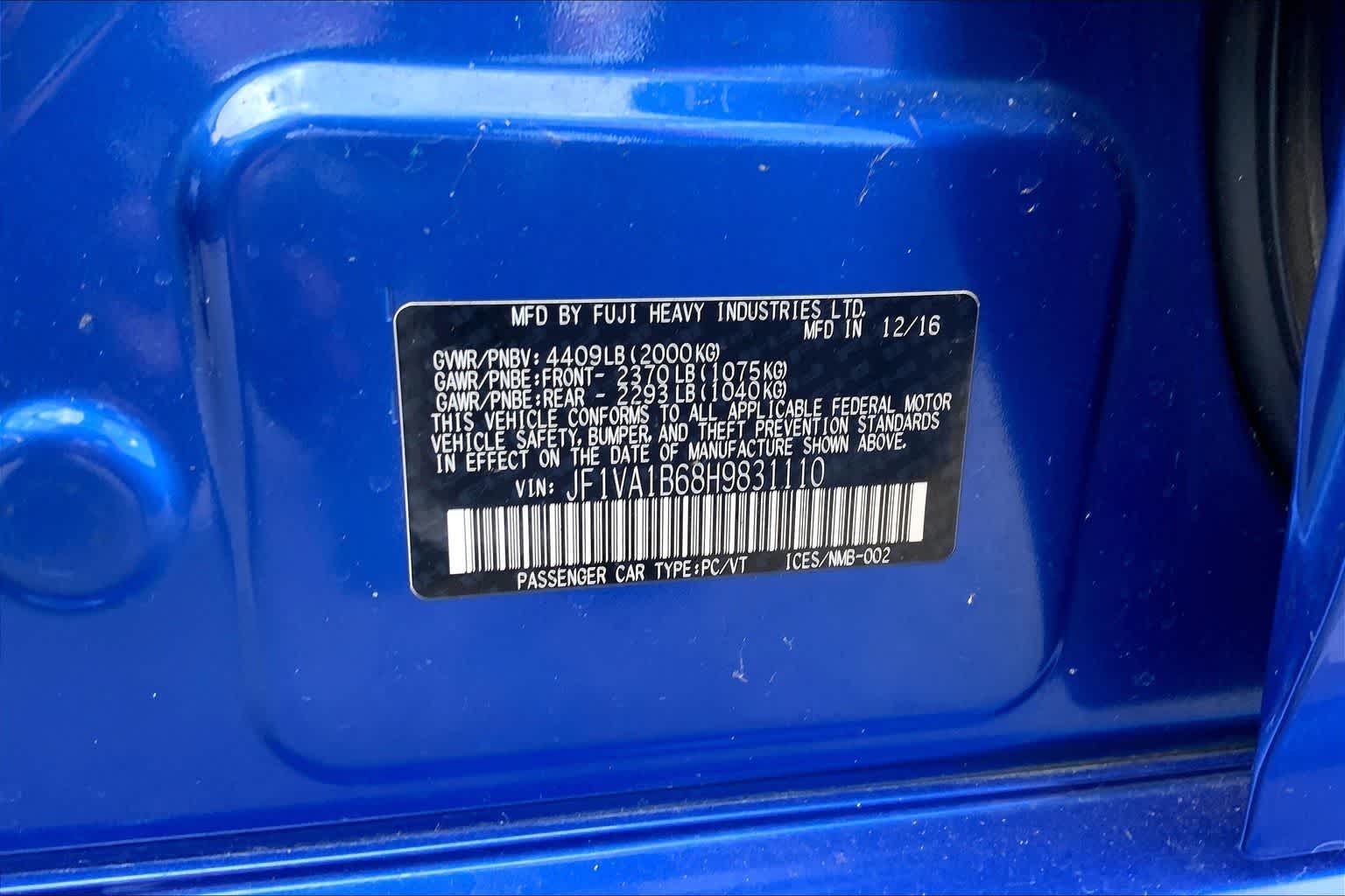 Thumbnail: 2017 Subaru WRX - 20