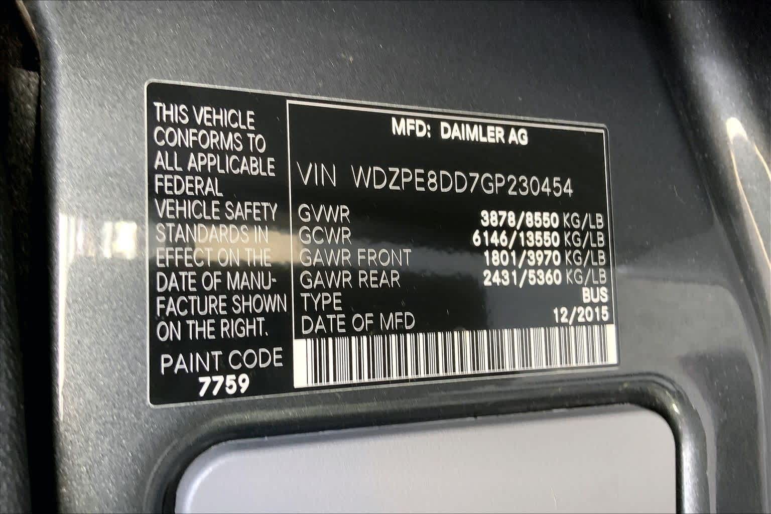 Thumbnail: 2016 Mercedes-Benz Sprinter - 20