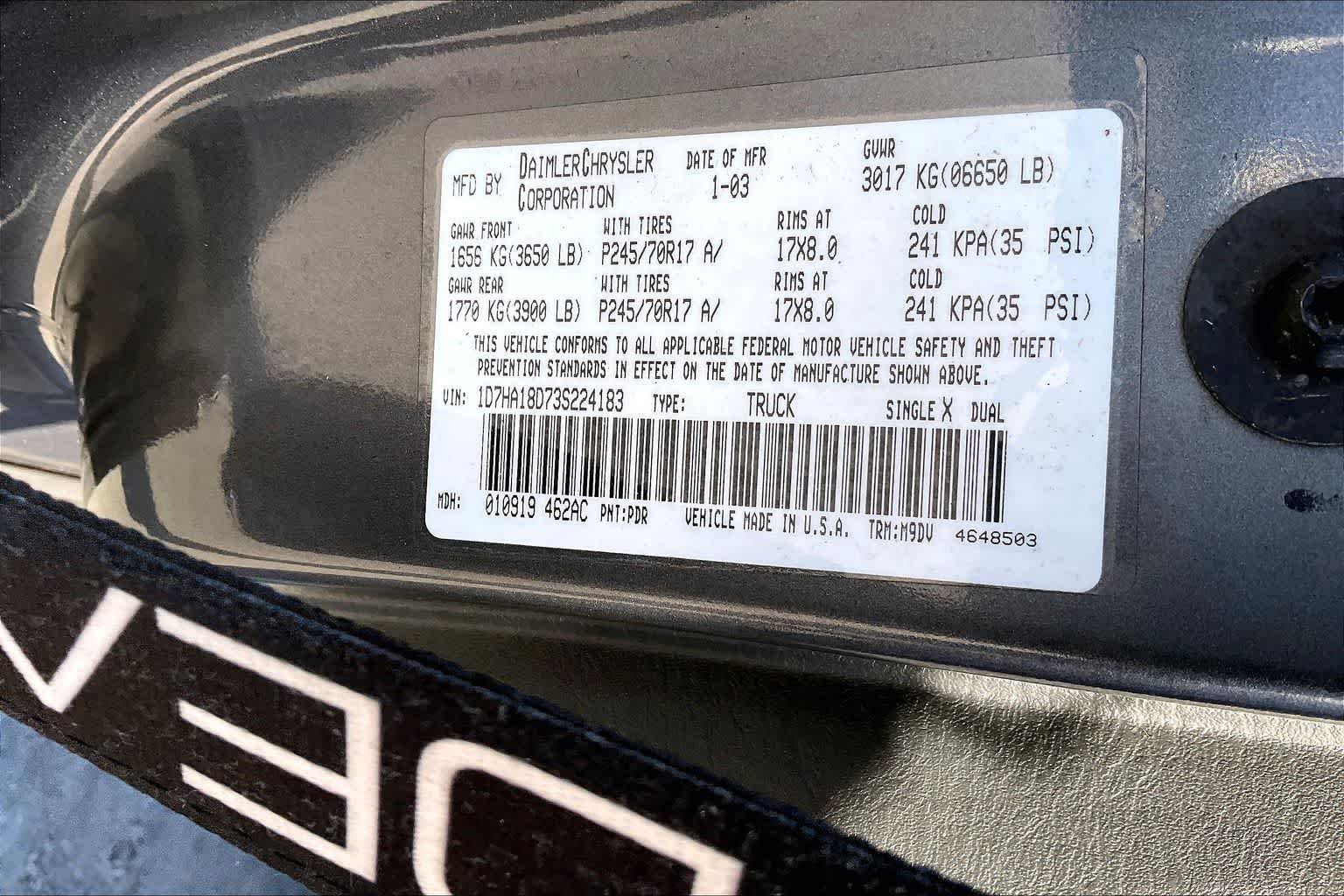 Thumbnail: 2003 Dodge Ram 1500 - 20