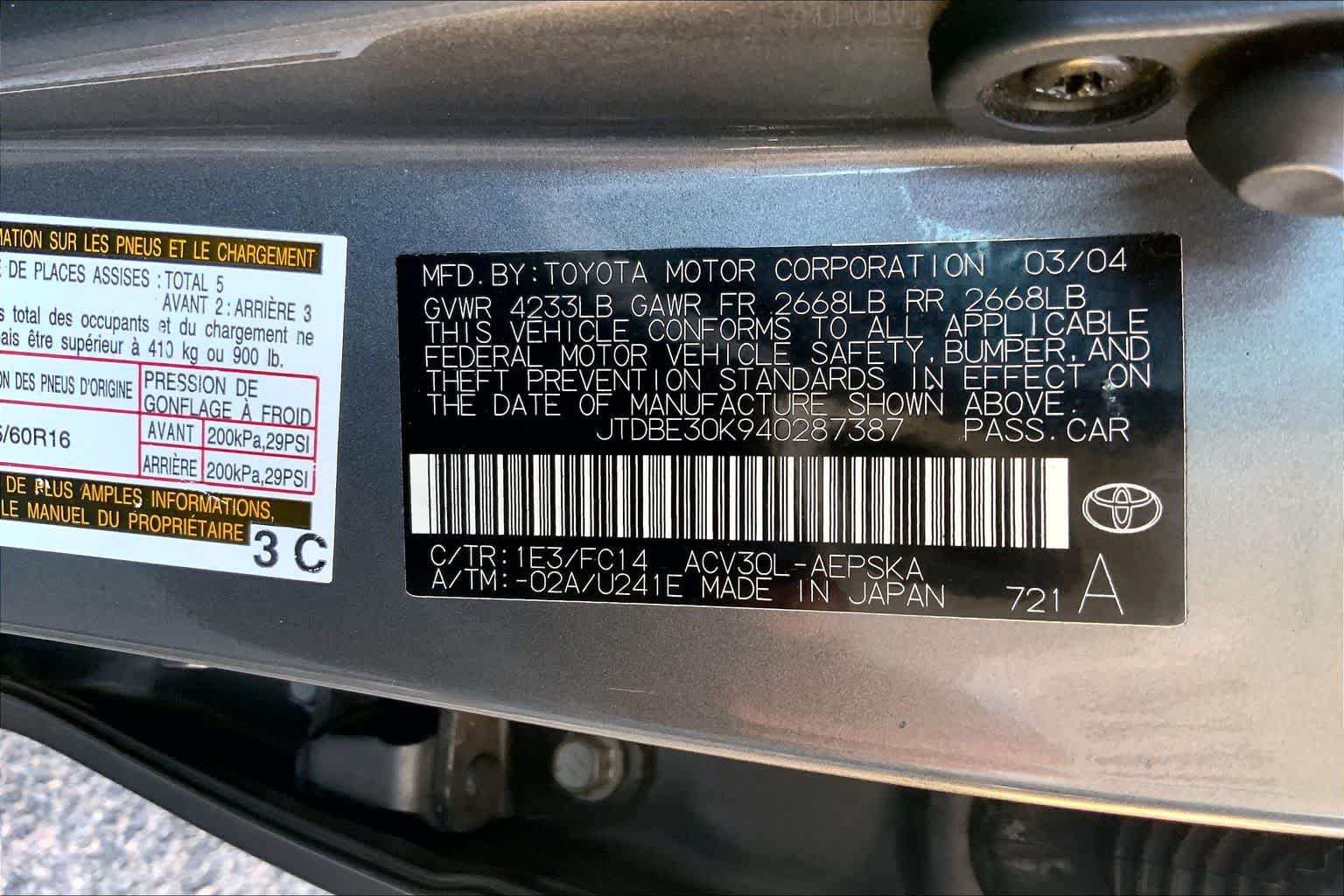 Thumbnail: 2004 Toyota Camry - 20