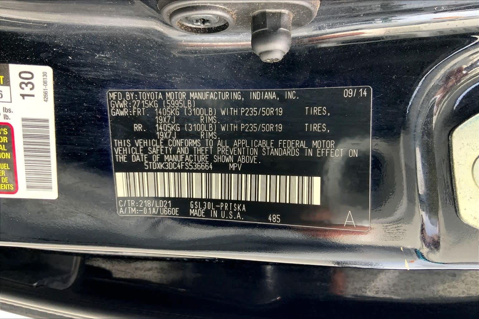 Thumbnail: 2015 Toyota Sienna - 20