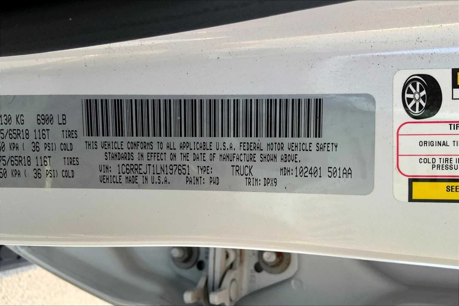 Thumbnail: 2020 RAM 1500 - 20