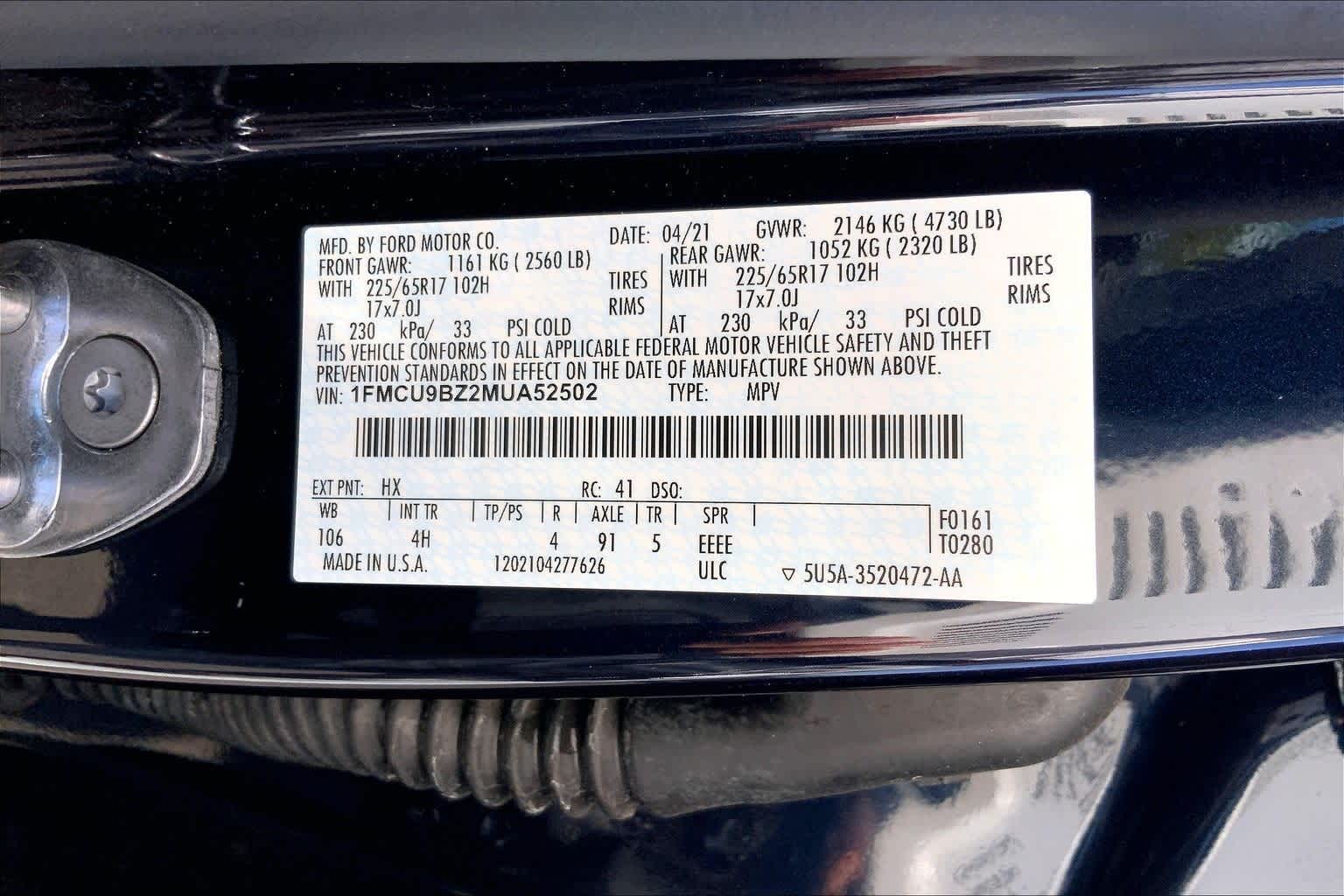 Thumbnail: 2021 Ford Escape - 20