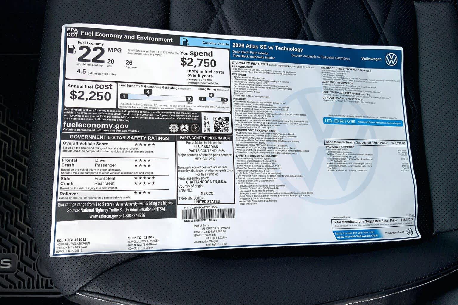 2026 Volkswagen Atlas SE w/Tech - Photo 23